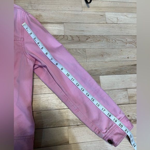 Vintage LL Bean Pretty in Pink button Up Jean Jacket size Small - Picture 15 of 16